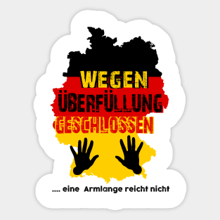 Germany arm length Sticker